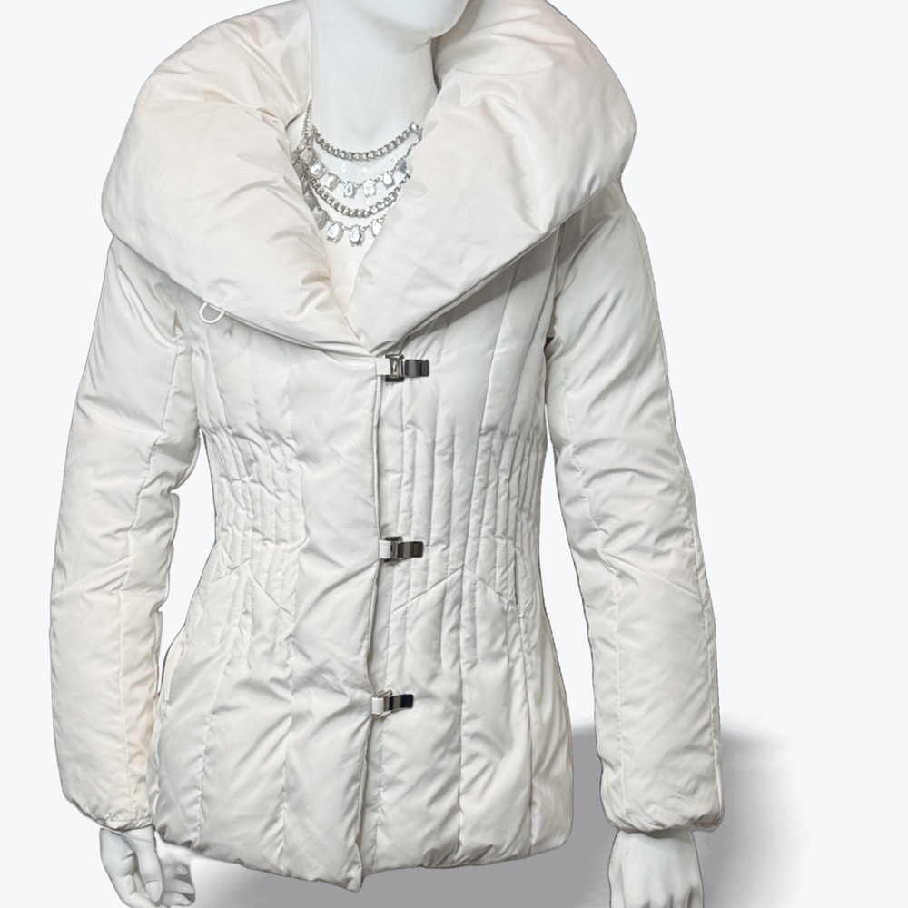 Marvin Richards Down Puffer Coat Oversized Y2K Popped Collar Winter Jacket Small